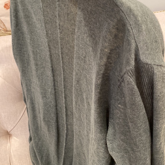 GAP long fine knit lots linen mix cardigan jacket with pockets green size M - Picture 16 of 16